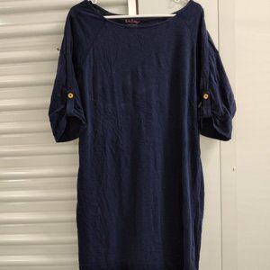 Navy Blue Lily Pulizter Cotton Dress. Size XL. Gently used.